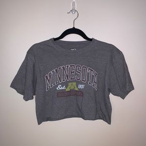 ❌SOLD❌ Minnesota Gophers Crop Top Tee